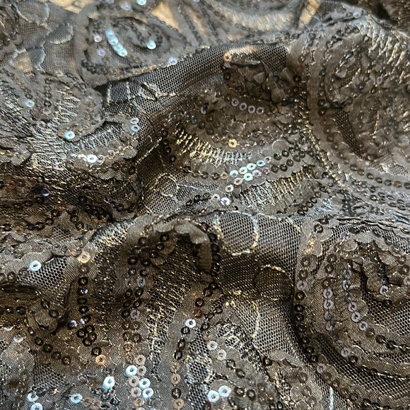 Black sequin and lace dress - Picture 3 of 8